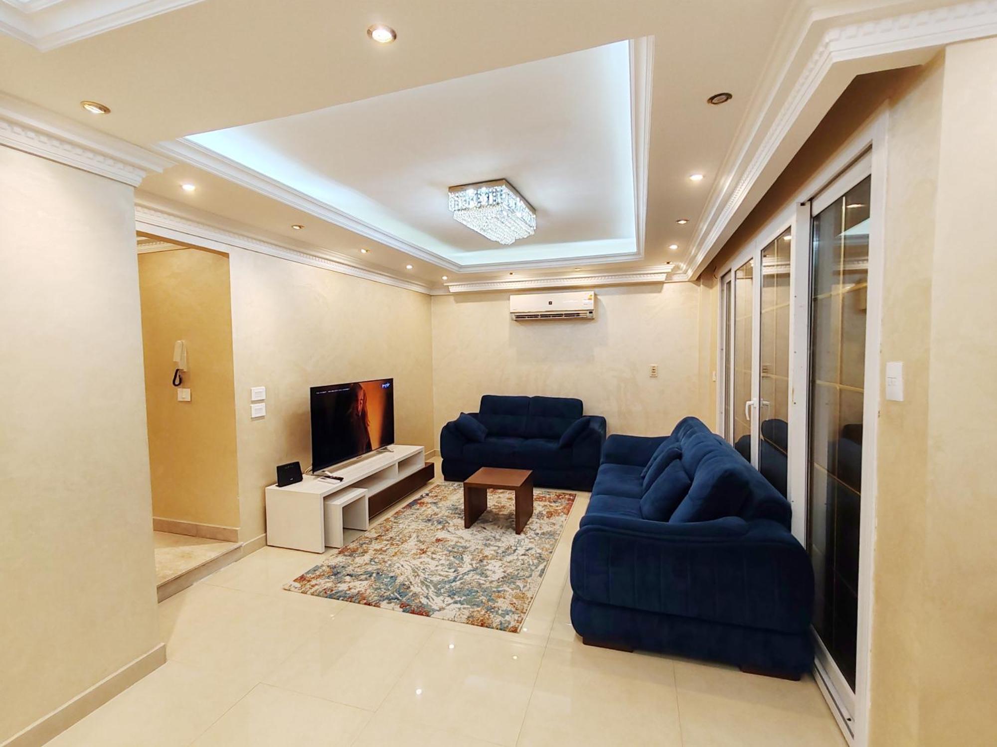 Furnished Flat In Rehab New Apartment *